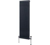 Radiador tradicional de dos columnas - 1800 x 472 mm - Gris antracita
