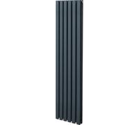 Radiador tubular ovalado - 1600 mm x 360 mm - Gris antracita
