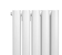 Radiador tubular ovalado - 1800 mm x 240 mm - Blanco