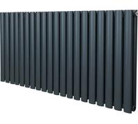 Radiador tubular ovalado - 600 mm x 1200 mm - Gris antracita