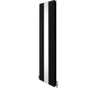 Radiador tubular ovalado con espejo y válvulas termostáticas cromadas - 1800 mm x 500 mm –