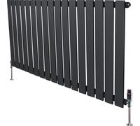 Radiadores planos y válvulas – 600 mm x 1190 mm – Gris antracita