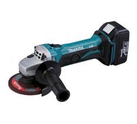 Radial: Miniamoladora LXT® angular a bateria con Limitador de corriente y Sistema anti-restart 18V 115mm. DGA452RME Makita
