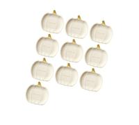 RadianceBiz 10 Piezas de Platos de Papel con Forma de Calabaza de Halloween, Decoraciones, Suministros para Servir, Bandeja de Servicio, Vajilla Desechable, Plato, 7inch