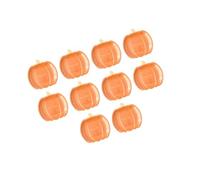 RadianceBiz 10 Piezas de Platos de Papel con Forma de Calabaza de Halloween, Decoraciones, Suministros para Servir, Bandeja de Servicio, Vajilla Desechable, Plato, 9inch Orange