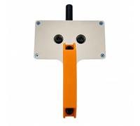 RadianceBiz Guía Cables para Pared | Compacto, Pasacables Mano con Rodillos Guía, Fuer, para Instalaciones Eléctricas en Edificios, Contrati, Naranja