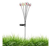 Radiant Solar Stake Lights, Swaying Easter Egg Decorations, 28,3 pulgadas Garden Lights with Ground Plug, Weather-Resistant Build, Festive Outdoor Lighting with Colorful Style, Path Decor for Walkway