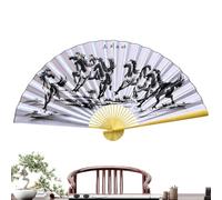 Raditional Plegable Vintage, Giant Wall Fans, Chinese Style Decorative Fan, Elegant Oriental Performance Fan, Large Photography Prop Decor for Music Festival Dance Party Living Room