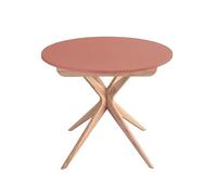 Ragaba Mesa de Comedor Redonda Extensible 90cm Jubi Rosa Viejo
