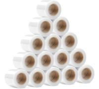 RAGO® Juego de 15 mini rollos de 130 m, 15 x 210 g Papel film I Rollos de Plastico para Embalar I Plastico Embalaje I Película de muebles (38 x 31 x 8 cm)