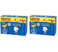 Raid Eléctrico Anti Mosquitos Comunes y Tigre 90 Noches con Aplicador y 2 Recambios - 54 Mililitros (2 x 27ml), Blanco (Paquete de 2)