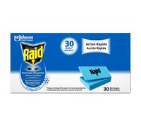 Raid ® Eléctrico en Pastillas - Recambios anti mosquitos comunes y mosquito tigre. Sin líquidos. Hasta 120 noches de protección. 4 Packs de 30 Recambios [120 Recambios en total]