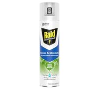 Raid Essentials Insecticida contra Moscas y Mosquitos, ingrediente activo de origen vegetal, eficacia inmediata, 1 aerosol 400ml