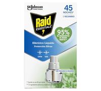 Raid Essentials Líquido Eléctrico Recambio, antimosquitos común y tigre, hasta 45 noches de protección, 1 recambio 27ml