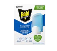Raid Essentials Trampa LED – Antimoscas y antipolillas, sin insecticida, 1 aparato y 1 recambio