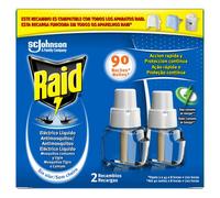 Raid Insecticida Electrico líquido Doble, recambios, 2 Unidades(90 Noches)