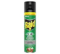 Raid Insecticida Hogar e Interiores contra Moscas y Mosquitos, eficacia inmediata, flores frescas, 1 aerosol 400ml
