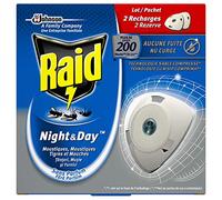 Raid, Juego de 3x2 recambios para difusor eléctrico de arena comprimido, antimosquitos, mosquitos tigres y moscas, Night & Dayios
