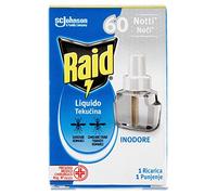Raid Líquido Eléctrico Recarga, Antienvejecimiento Común y Tigre, Inodoro, 1 Paquete de 1 Recarga de 36 ml, 60 Noches