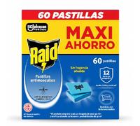Raid, pastillas repelentes de mosquitos para aparato eléctrico, 60 unidades