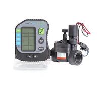 Rain Programador de Riego a Pilas de 1 Zona con Electroválvula RN 150 1, Pantalla LCD, IP68, Amico PRO1