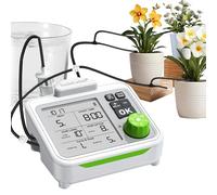 RAINPOINT Sistema de riego automático, riego automático en interiores para 20 plantas en maceta, kit de riego por goteo recargable para plantas de interior, balcón, riego de vacaciones