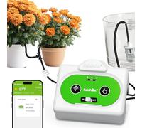 RAINPOINT Sistema de Riego Automático WIFI, Control Remoto APP, Riego por Goteo para Plantas de Interior con Ciclo y Remojo, Sistema de Riego Automático con Batería Recargable, Hasta 15 Plantas