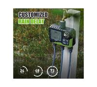 RainPoint Temporizador Automático de Riego de 3 Salidas para Jardín, Sistema de Riego con Control Independiente, Programador de Aspersores y