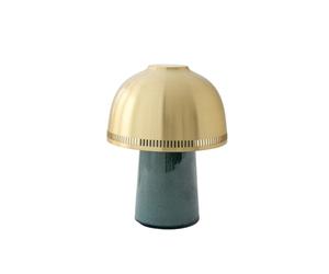Raku SH8 Lámpara de Mesa Portátil Azul Verde/ Latón
