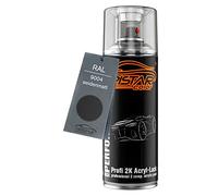 RAL 9004 Signalsch. satinado Bote de spray acrílico de 2 componentes 400 ml | Signalschwarz