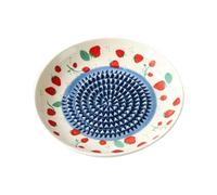 rallador de ajo de cerámica manual | Tazón rallador de ajo para tomate, chocolate, fresa, comida, jengibre, queso, postre, cocina, condimento rápido