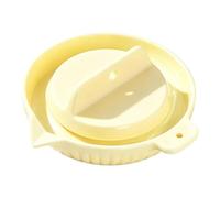 Rallador de ajo y jengibre - Placa de molienda de cerámica de 10 cm con tapa giratoria, mini herramienta trituradora | Accesorio de preparación de alimentos de cocina | Máquina de pasta de verduras de