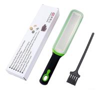 Rallador de cocina de acero inoxidable, 31 cm, con funda protectora | Ideal para quesos duros, cítricos, chocolate, nuez moscada, trufas