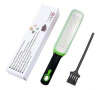 Rallador de cocina de acero inoxidable, 31 cm, con funda protectora | Ideal para quesos duros, cítricos, chocolate, nuez moscada, trufas