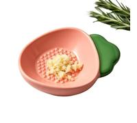 Rallador de placa de ajo multiusos de cerámica con forma de zanahoria | Plato con rallador para limón, verduras, cítricos, queso, jengibre
