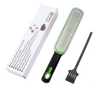 Rallador de Queso para acero Inoxidable 304 con Funda Protectora - Cortador Verduras Frutas Cítricos Parmesano Ajo Nuez Moscada Chocolate Ergonómico 31cm(F)