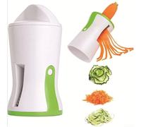 Rallador de verduras 3 en 1, espiralizador, cuchillas de acero inoxidable, cuerpo ABS