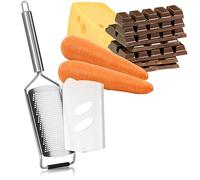 Rallador fino de cocina Robin Goods® - rallador de nuez moscada y vegetales crudos de acero inoxidable - rallador plano auxiliar (1 pieza - rallador de cocina - fino)