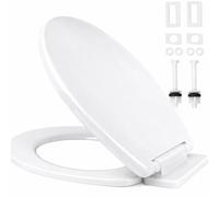 RAM ONLINE Asiento de inodoro de cierre suave blanco