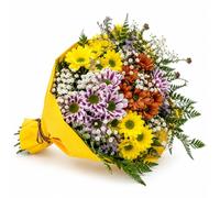 Ramo de Flores Frescas Naturales | Bouquet Colorido para Ella