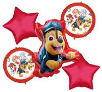 Ramo de globos de aluminio de Paw Patrol Chase & Friends, 5 unidades