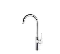 Ramon Soler Grifo de Fregadero de Cocina Monomando Caño Cisne Cromado con Sistema S2 de Ahorro de Agua Serie Drako