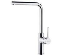 Ramon Soler Grifo de Fregadero de Cocina Monomando con Caño Alto Recto Cromado con Sistema S2 de Ahorro de Agua Serie Drako