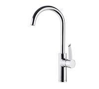 Ramon Soler Grifo de Fregadero de Cocina Monomando Cromado con Sistema S2 de Ahorro de Agua Serie Drako