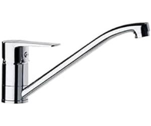 Ramon Soler Titanium. Grifo de Cocina Monomando para Fregadero de Caño Bajo Giratorio. Mezclador de Fregadero con Sistema de Ahorro de Agua y Acabado Cromado Muy Resistente a la Corrosión.
