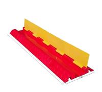 Rampa de Protección de Cable Correa de desaceleración Velocidad con Ranura for Cables, Placa Protectora línea PVC y Caucho, protección(1pc Color 6)