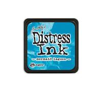Ranger Mermaid Lagoon Distress Mini Almohadilla de Tinta, Color Azul