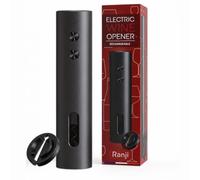 Ranji - Sacacorchos Eléctrico Recargable USB-C, Abrebotellas Eléctrico Vino Automático con Cortacápsulas, Abridor de Vino Eléctrico Profesional, Accesorios para el Vino, Regalo Amantes del Vino