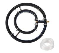 RANJIMA Anillo aireador de 25 cm, acero inoxidable 304, difusor de oxígeno japonés, diámetro del tubo de 8 mm para ventilación de estanque, anillo de ventilación duradero para estanques koi y