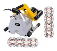 RANURADORA DE PARED POWX0650 +8DISCOS POWERPLUS